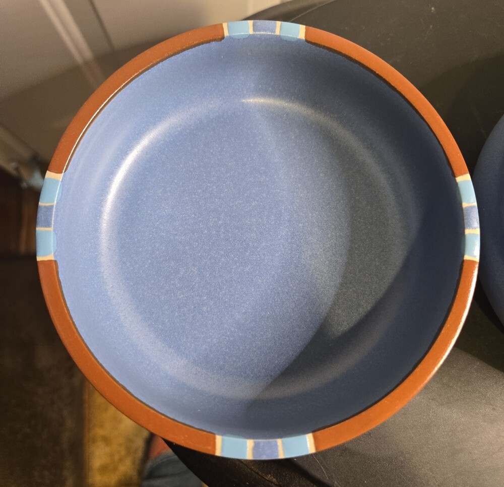 Dansk Mesa Sky Blue Portugal 5 3/4" Cereal Bowls Portugal Set Of 2 - Picture 3 of 11